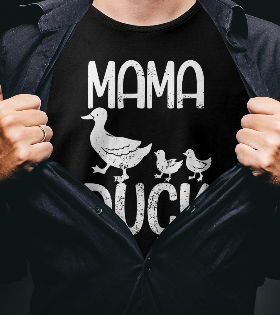 Mama Duck With Kids Mothersday T-Shirt