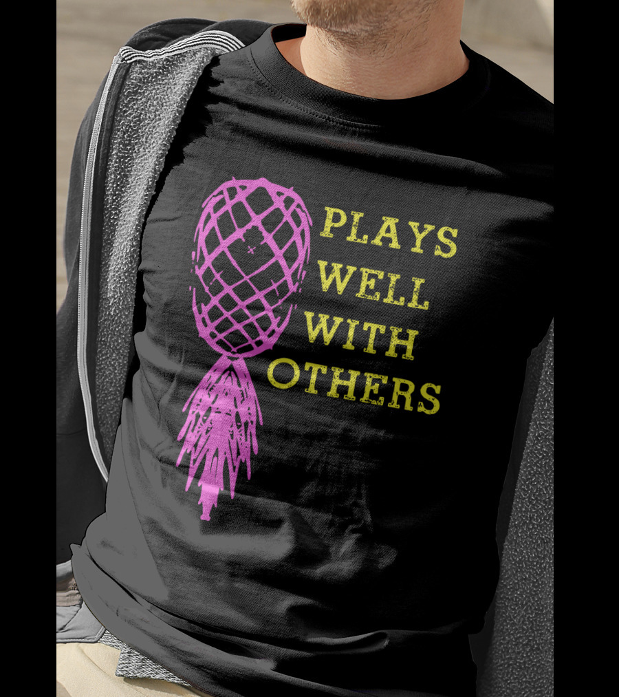 Plays Well With Others Pineapple Abstract Xylophone T-Shirt