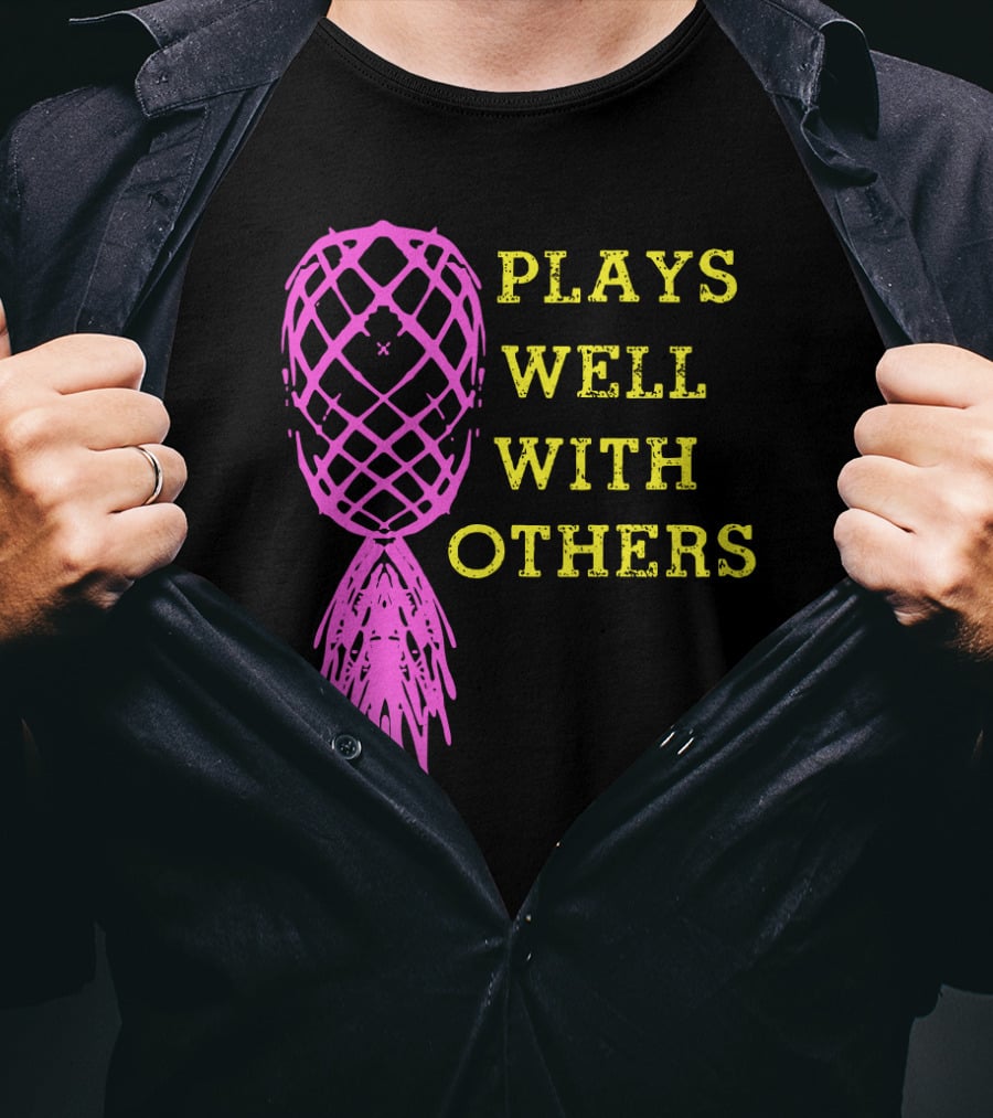Plays Well With Others Pineapple Abstract Xylophone T-Shirt