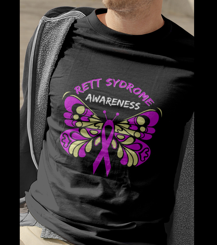 Rett Syndrome Awareness Butterfly T-Shirt