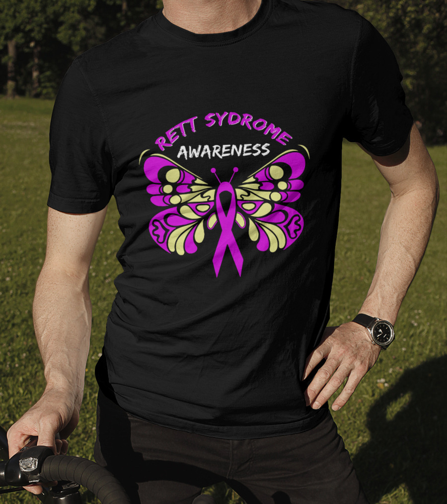 Rett Syndrome Awareness Butterfly T-Shirt