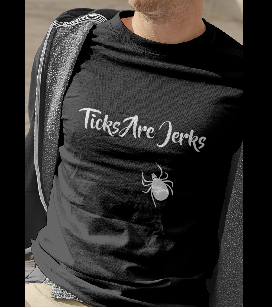 Ticks Are Jerks Lyme Disease Awareness And Safety Iconic T-Shirt