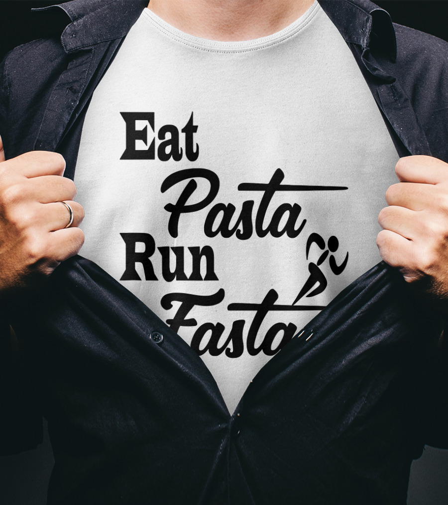 Eat Pasta Run Fasta Running T-Shirt