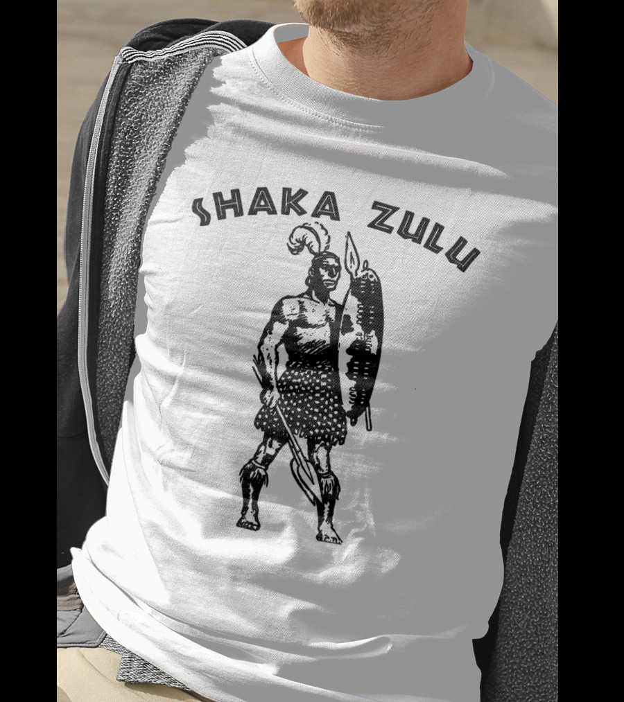 Shaka Zulu Retro African King Black Pride Motherland Africa T-Shirt