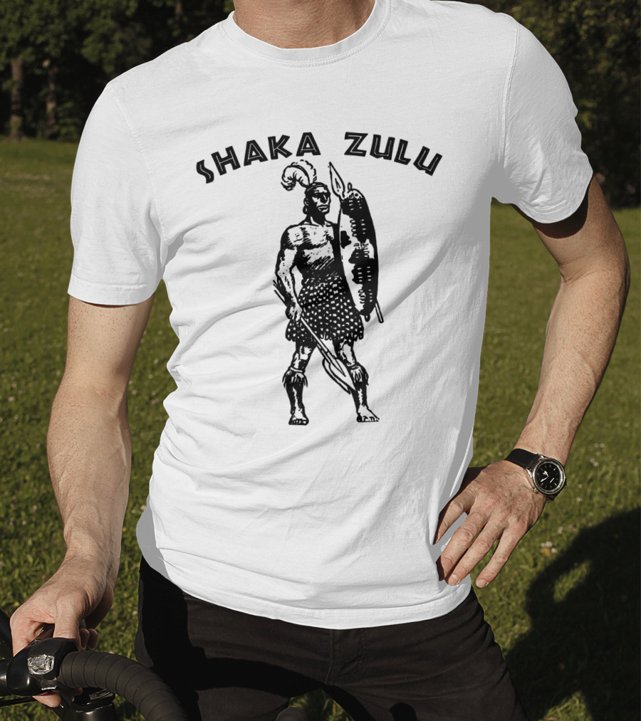 Shaka Zulu Retro African King Black Pride Motherland Africa T-Shirt