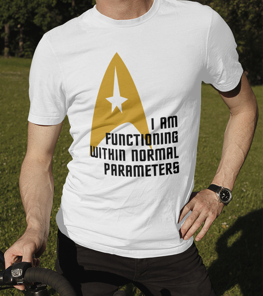 I Am Functioning Within Normal Parameters Star Trek Iconic Delta T-Shirt