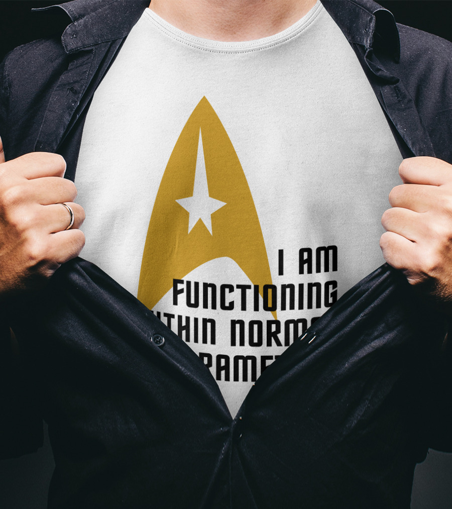 I Am Functioning Within Normal Parameters Star Trek Iconic Delta T-Shirt