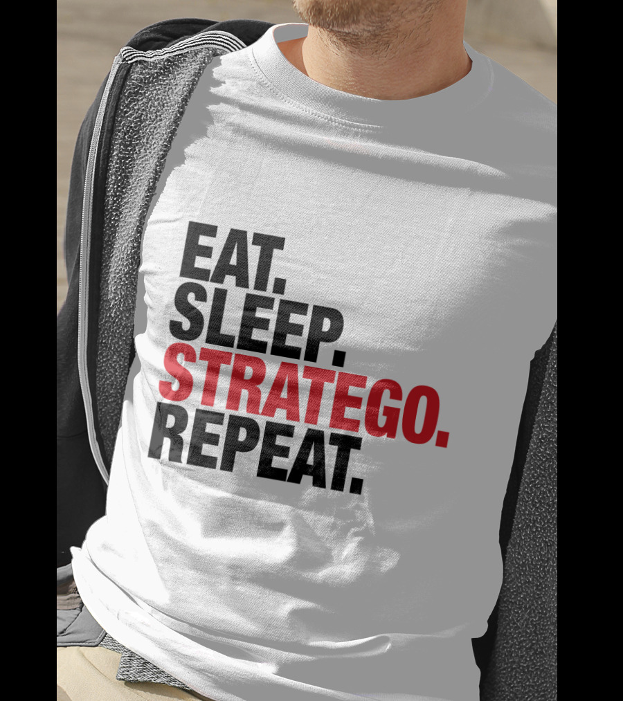 Eat Sleep Stratego Repeat Board Game Cycle T-Shirt