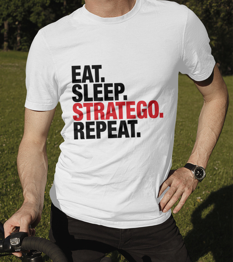 Eat Sleep Stratego Repeat Board Game Cycle T-Shirt