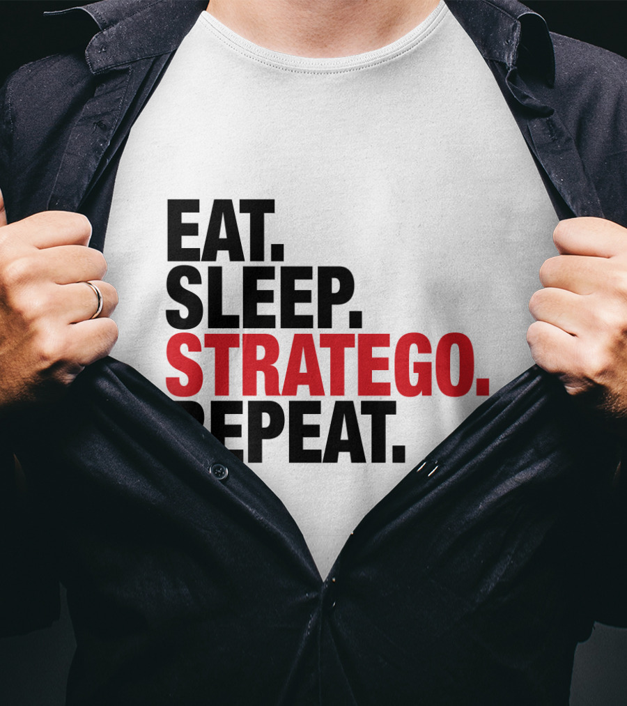 Eat Sleep Stratego Repeat Board Game Cycle T-Shirt