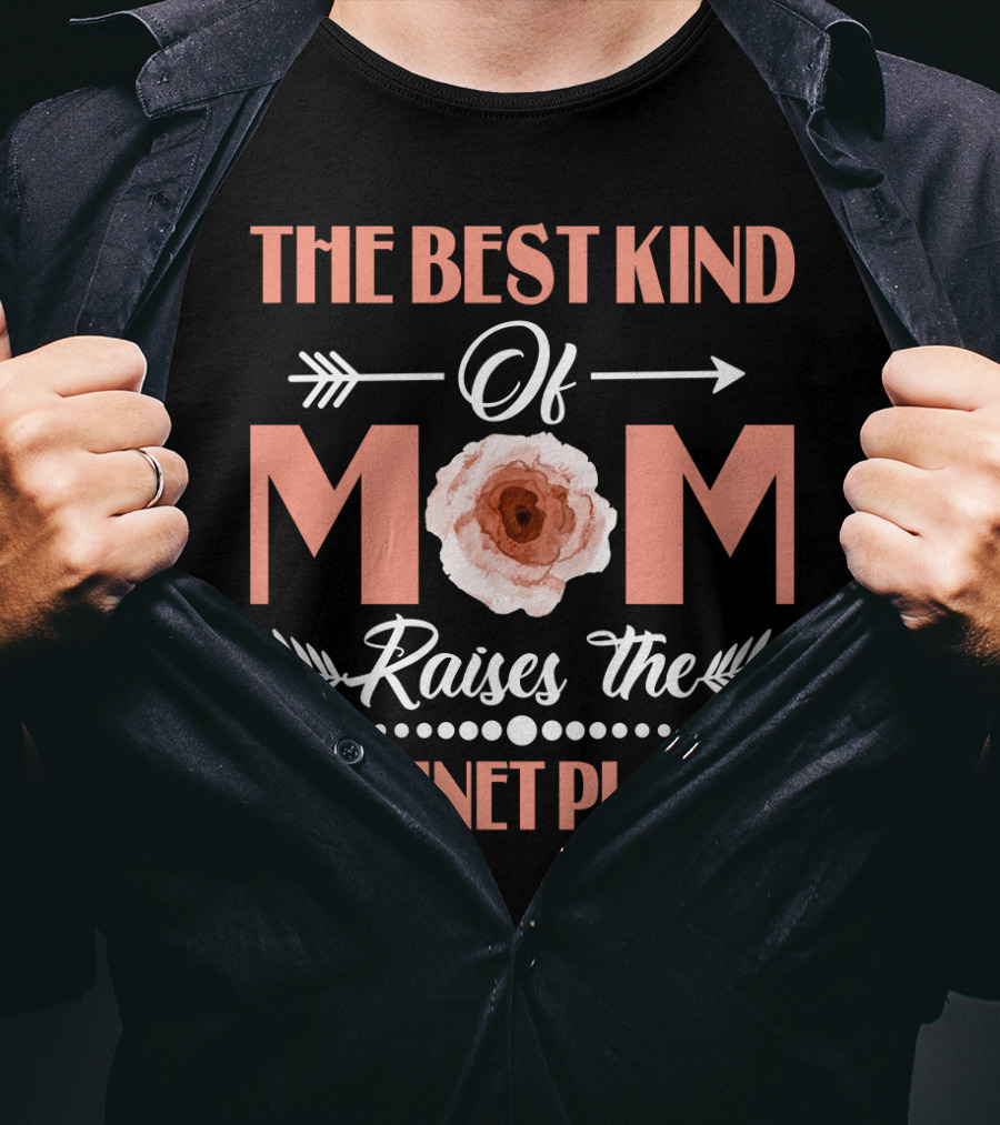 The Best Kind Of Mom With Floral Design Raises The Clarinet Player T-Shirt