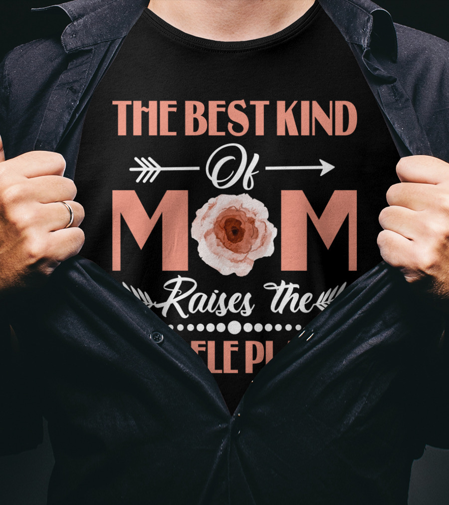 The Best Kind Of Mom Raises The Ukulele Player With Flower And Arrows T-Shirt