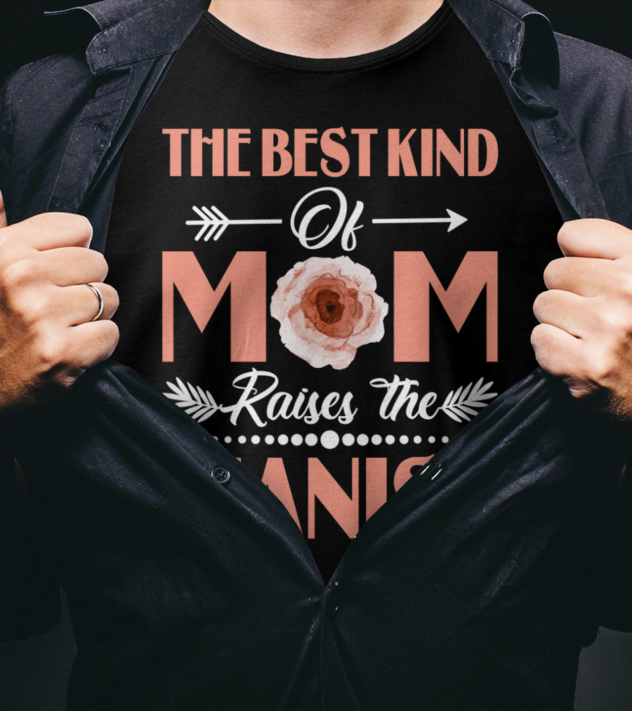 The Best Kind Of Mom Raises The Pianist Floral Arrow T-Shirt