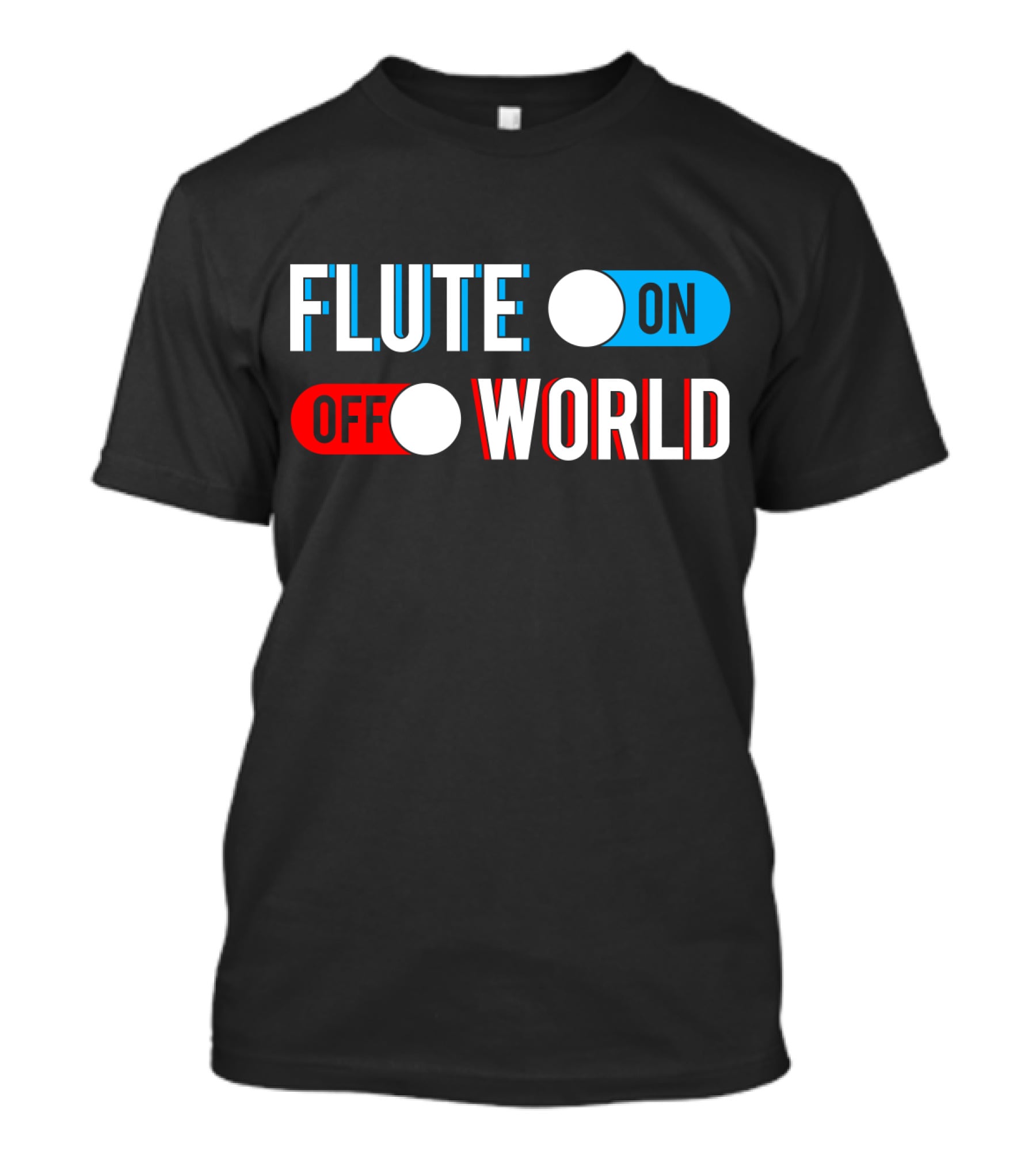 Flute On Off World T-Shirt