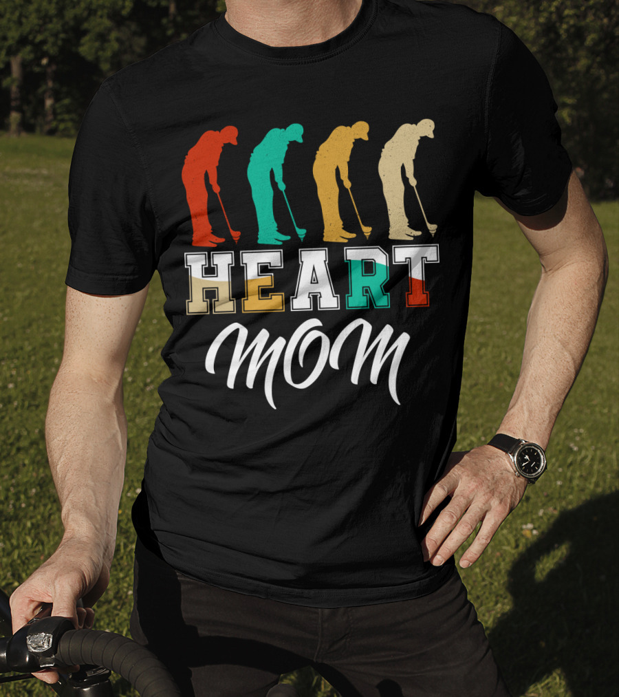 Golf Heart Mom T-Shirt
