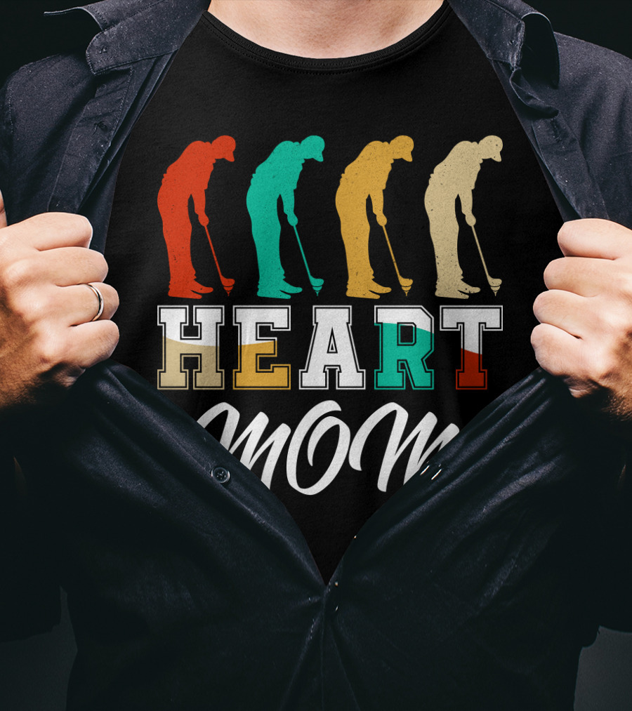Golf Heart Mom T-Shirt