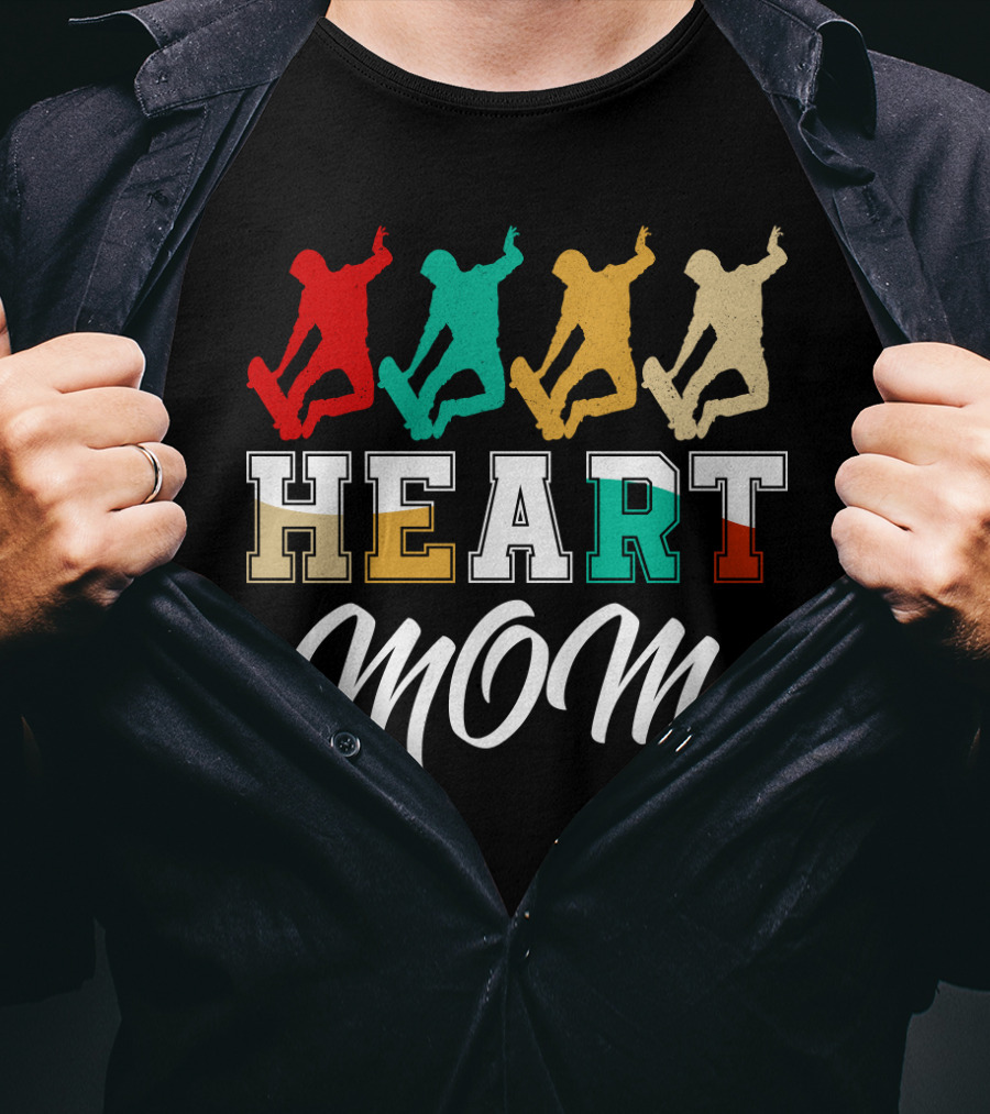 HEART MOM Skateboarding T-Shirt