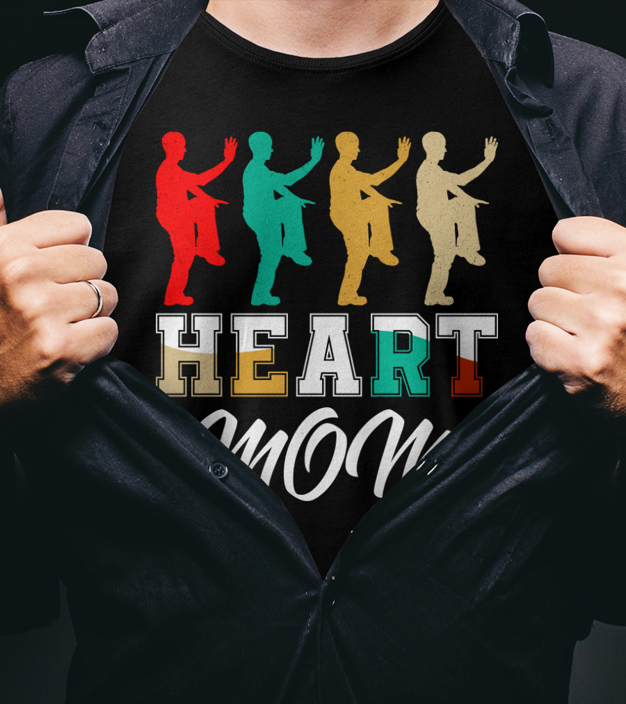 Kung Fu Fighting Heart Mom T-Shirt