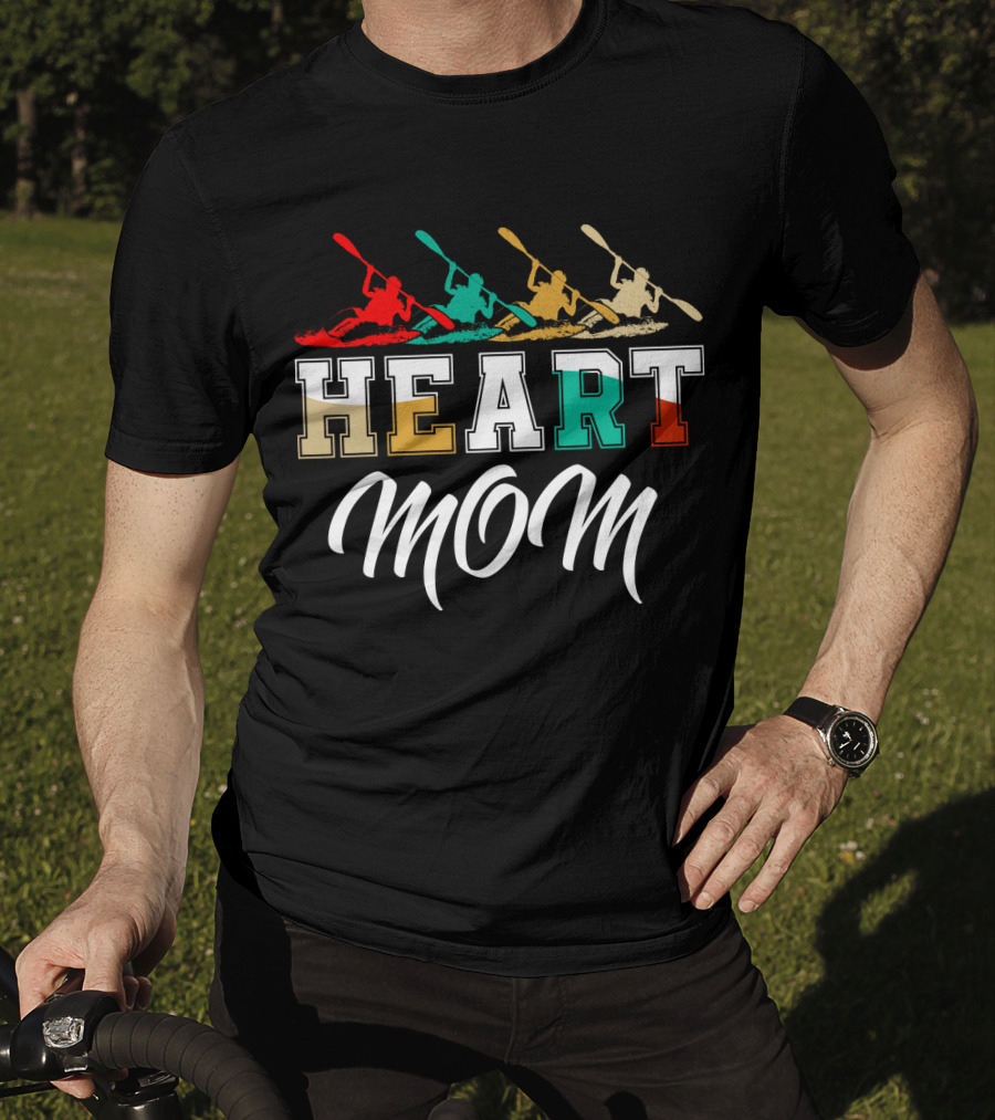Kayaking Heart Mom T-Shirt