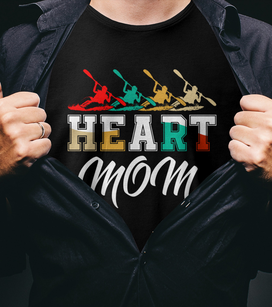 Kayaking Heart Mom T-Shirt