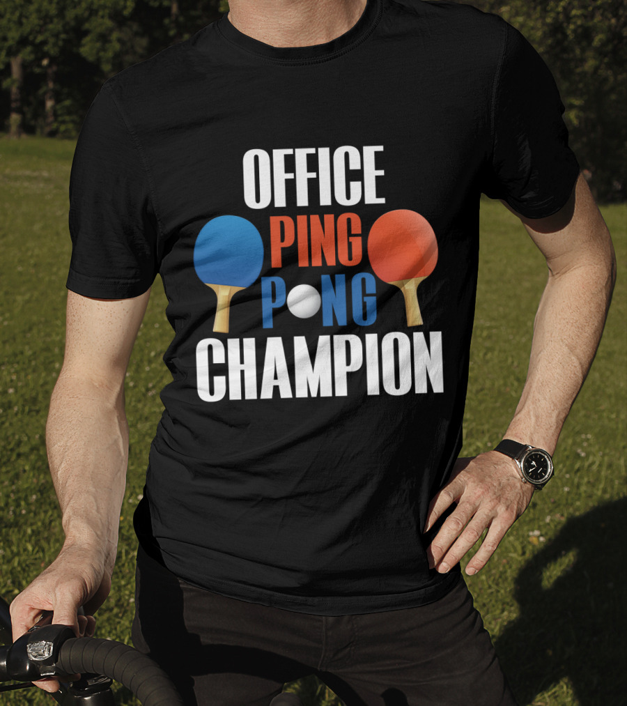 Office Ping Pong Champion Paddle T-Shirt