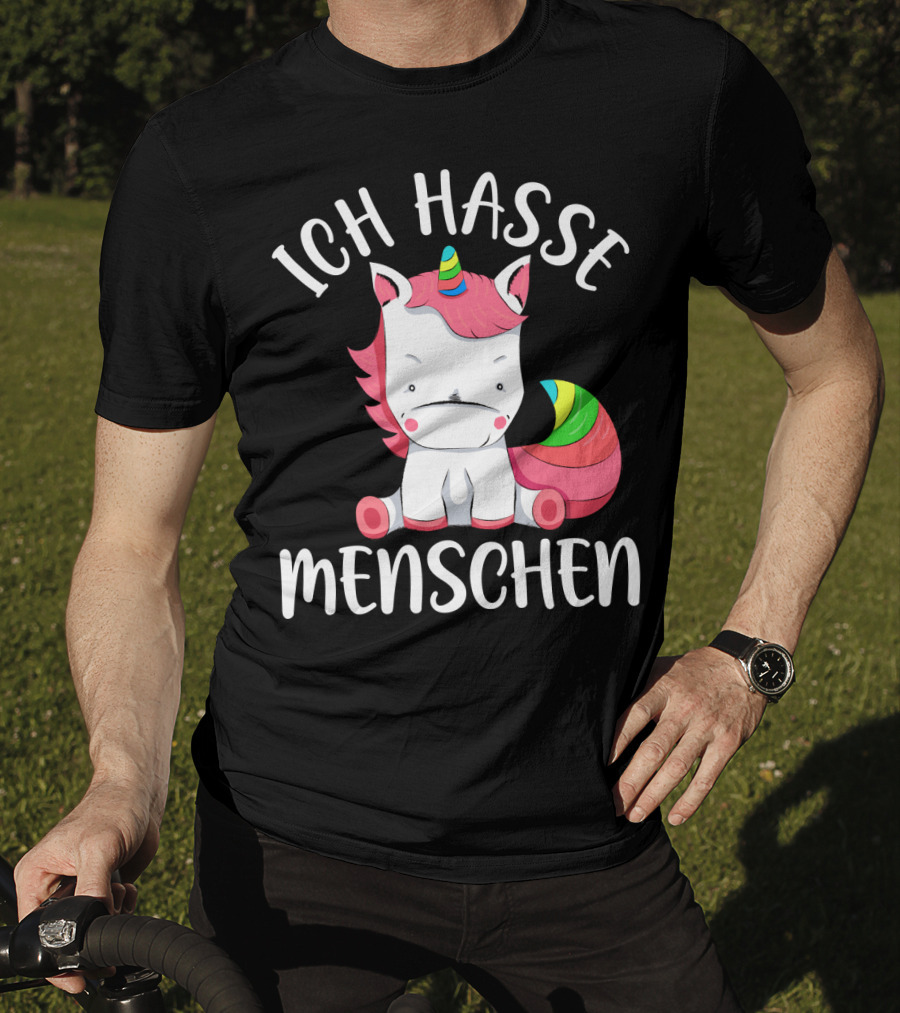 Ich Hasse Menschen Einhorn T-Shirt