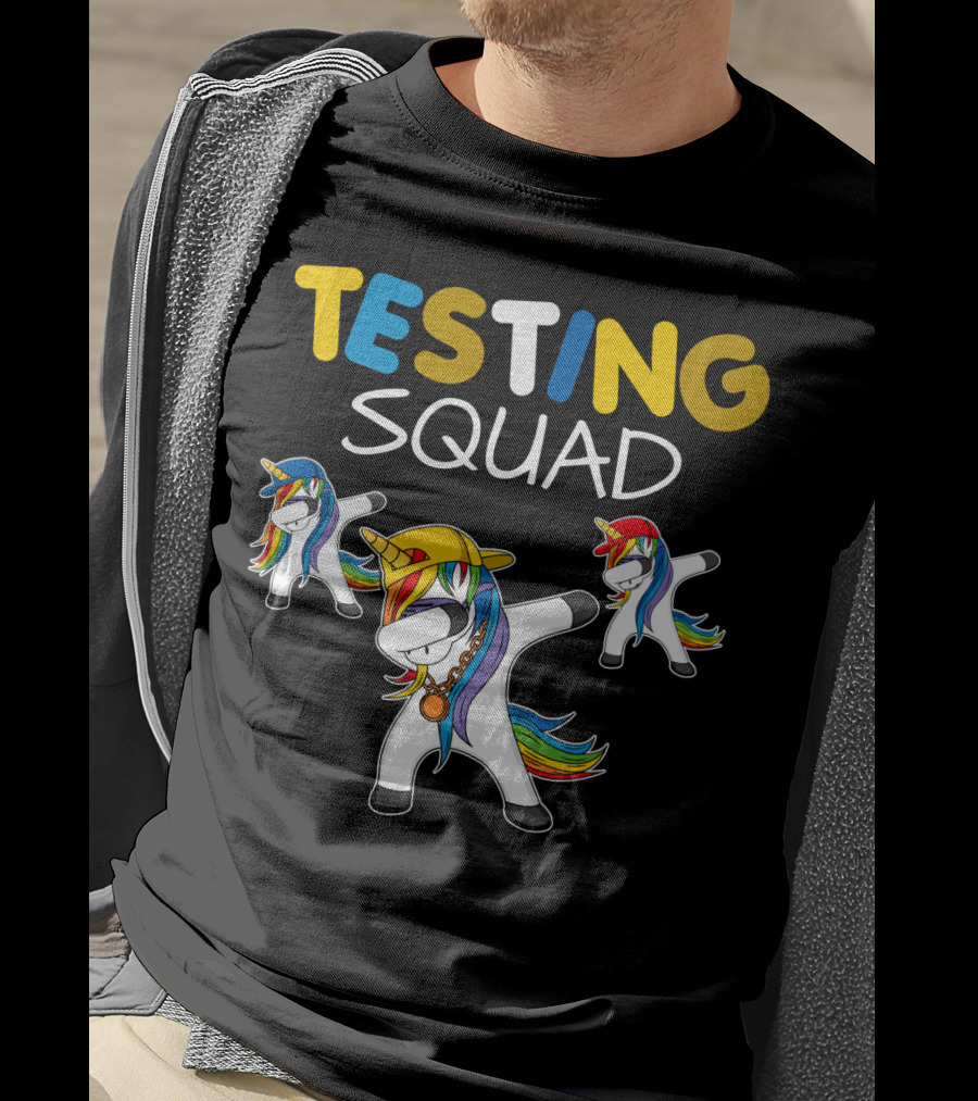 TESTING SQUAD Unicorn Dab Dance T-Shirt