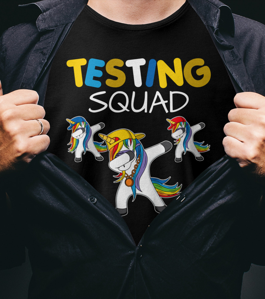 TESTING SQUAD Unicorn Dab Dance T-Shirt