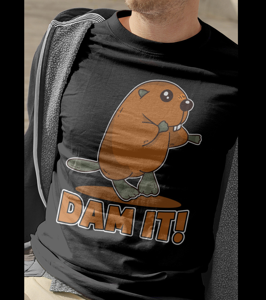 Damn It Beaver Dam Funny Pun T-Shirt