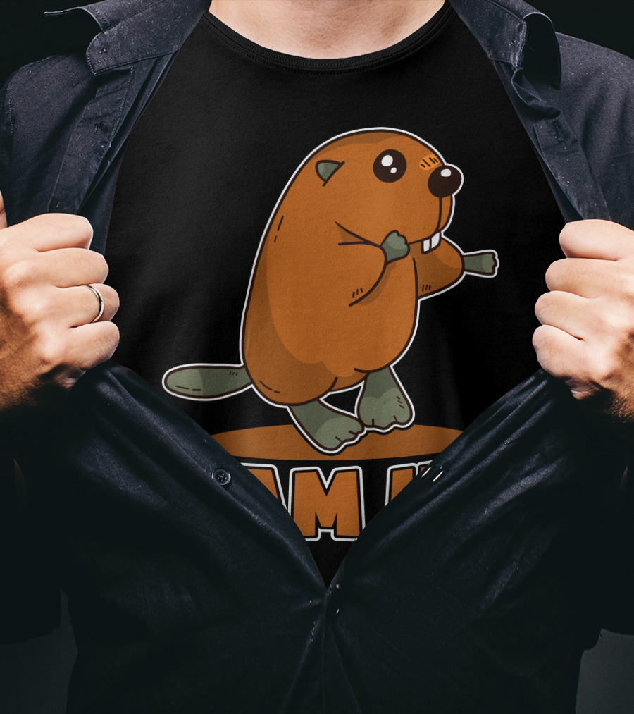 Damn It Beaver Dam Funny Pun T-Shirt