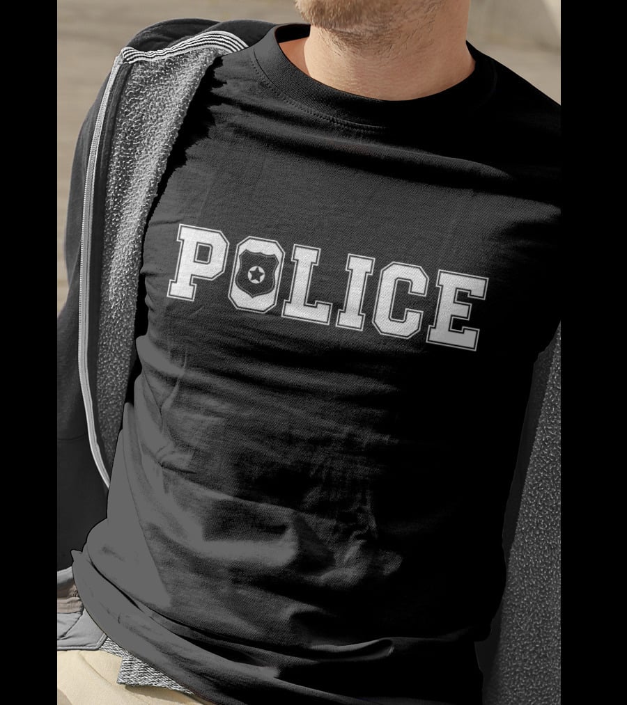Police Badge Star Logo Law Enforcement T-Shirt