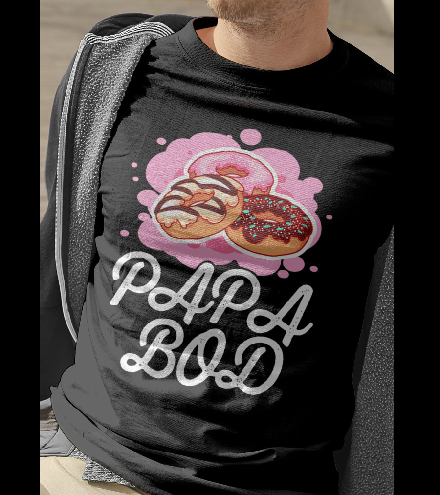 Papa Bod Donut Trio With Sprinkles T-Shirt