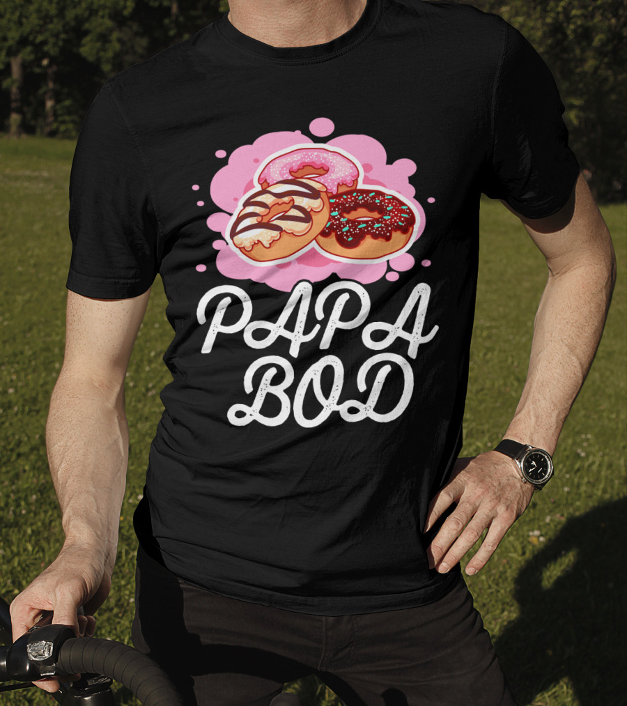 Papa Bod Donut Trio With Sprinkles T-Shirt