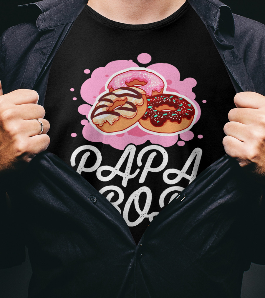 Papa Bod Donut Trio With Sprinkles T-Shirt