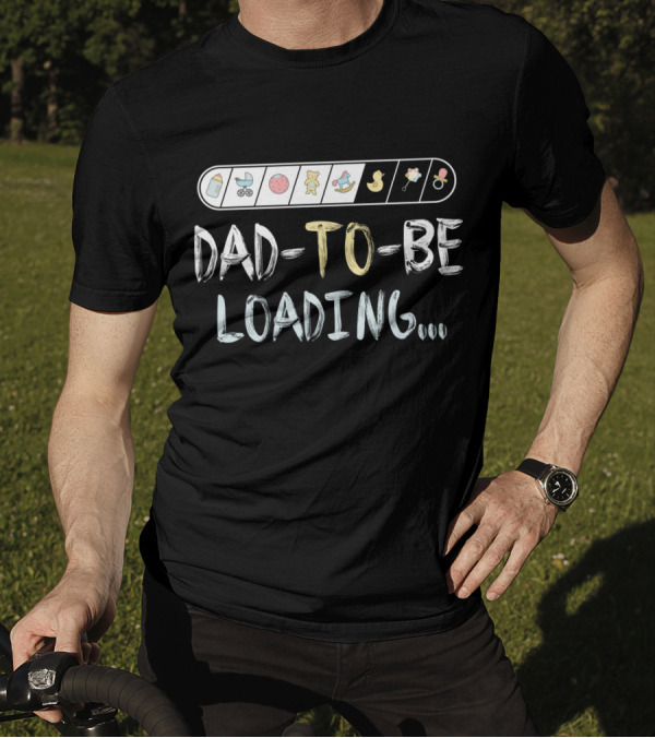 Dad-To-Be Loading Expecting Icons T-Shirt