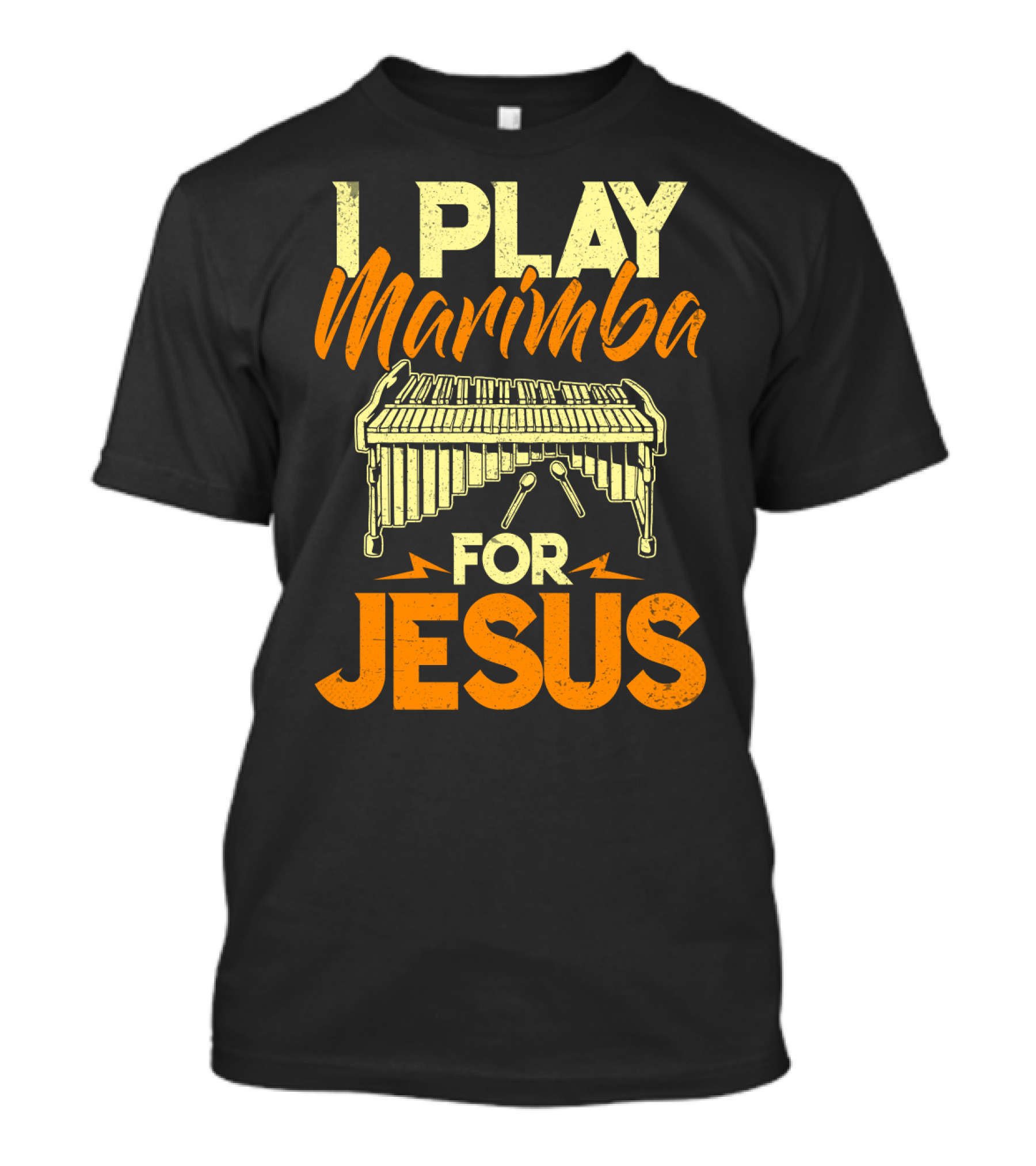 I Play Marimba For Jesus Vintage Marimba Instrument T-Shirt