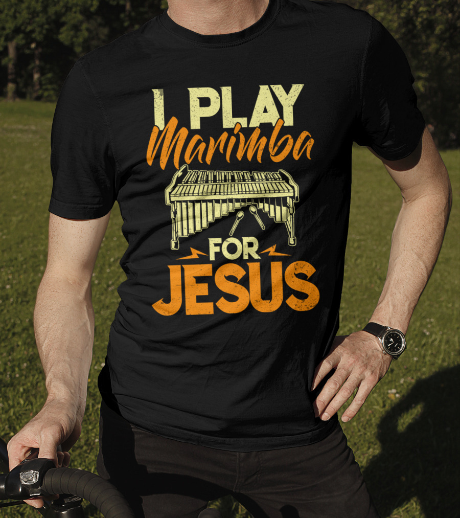 I Play Marimba For Jesus Vintage Marimba Instrument T-Shirt