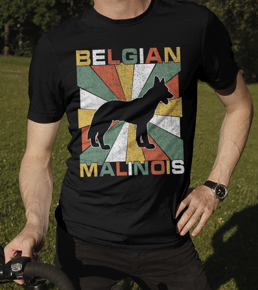 Belgian Malinois Retro 70s Vintage Dog T-Shirt