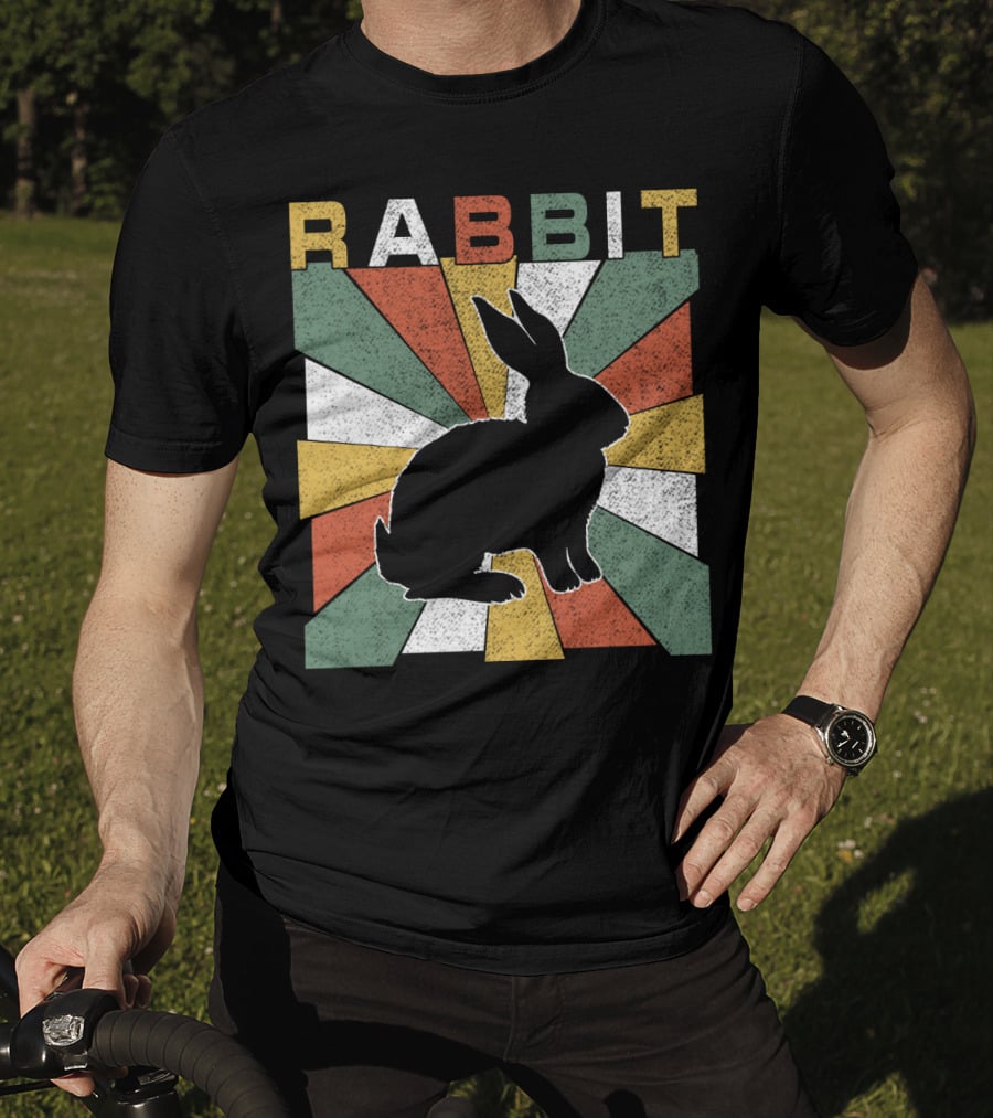 Rabbit Retro 70s Silhouette Sunburst T-Shirt