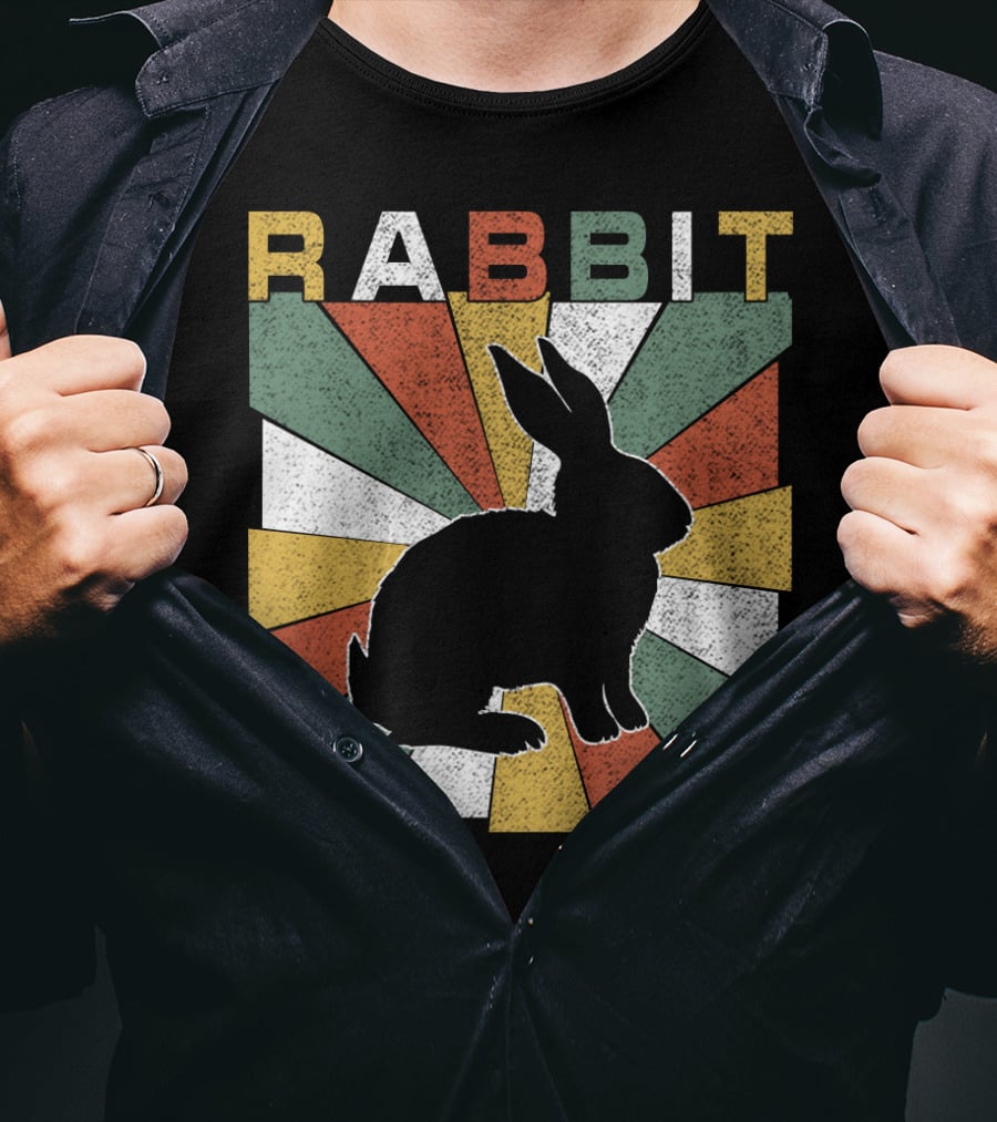 Rabbit Retro 70s Silhouette Sunburst T-Shirt