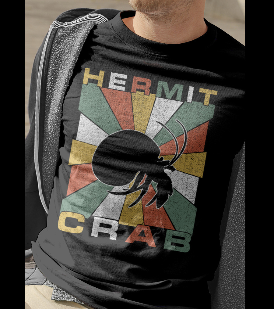 Hermit Crab Retro 70s Vintage T-Shirt