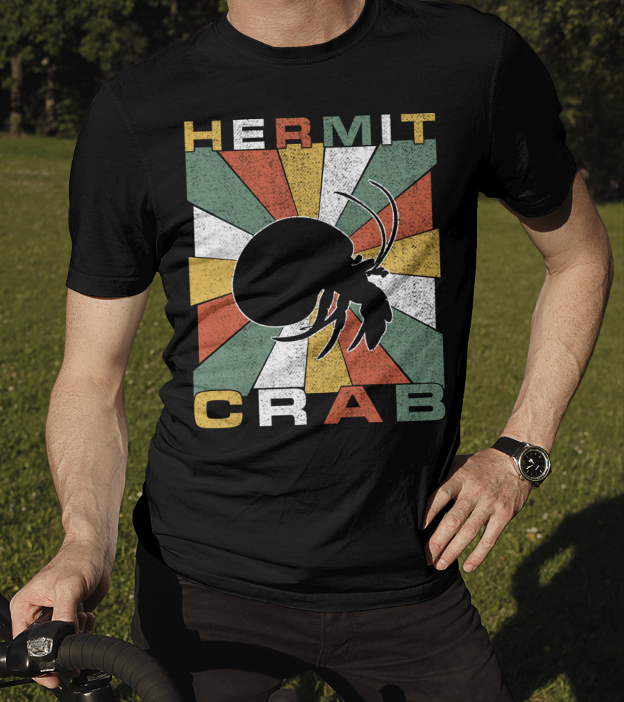 Hermit Crab Retro 70s Vintage T-Shirt