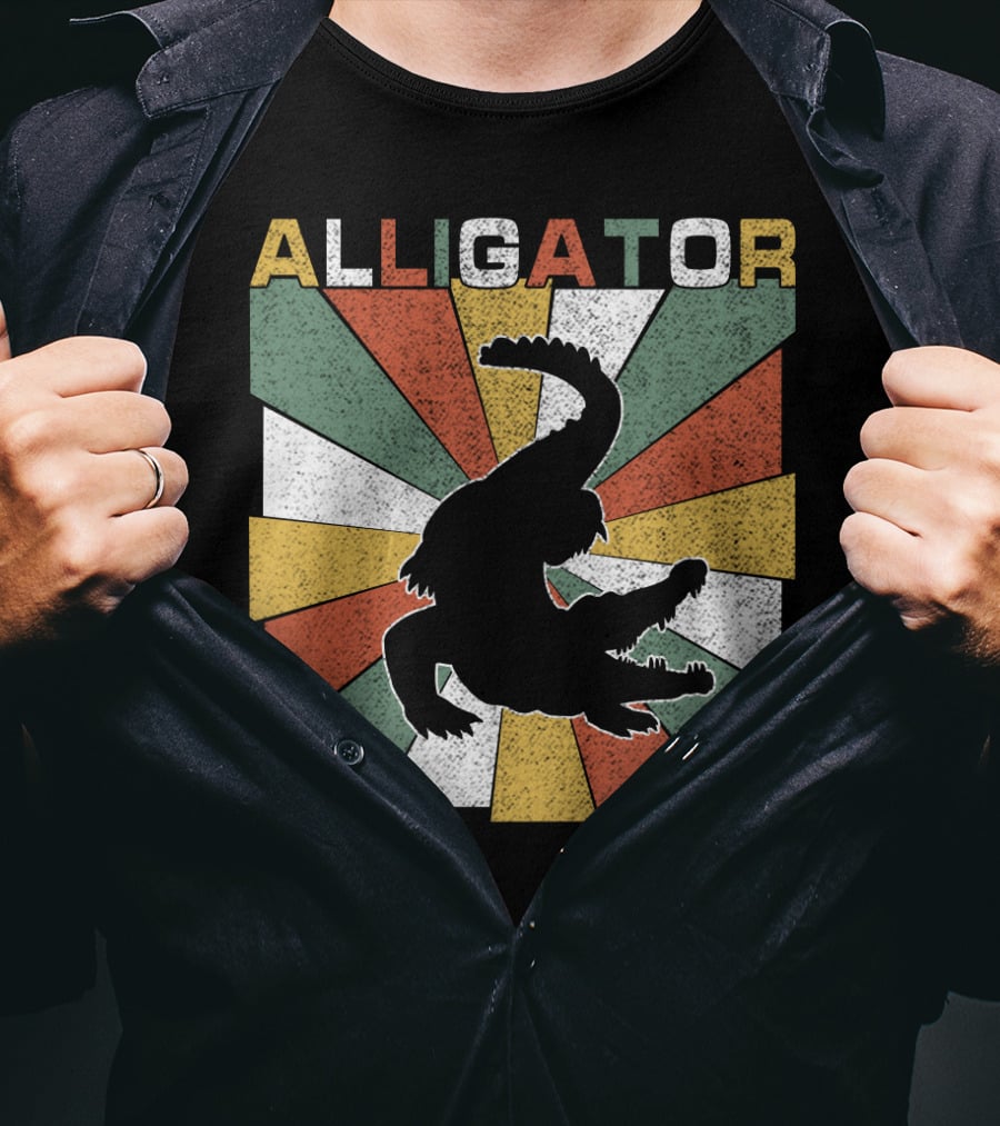 Alligator Retro 70s Vintage T-Shirt