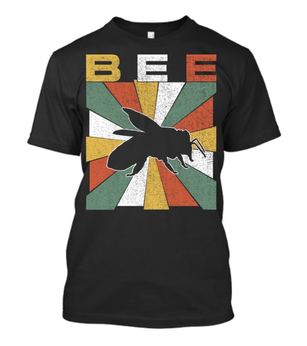 Bee Retro 70s Vintage Sunburst T-Shirt