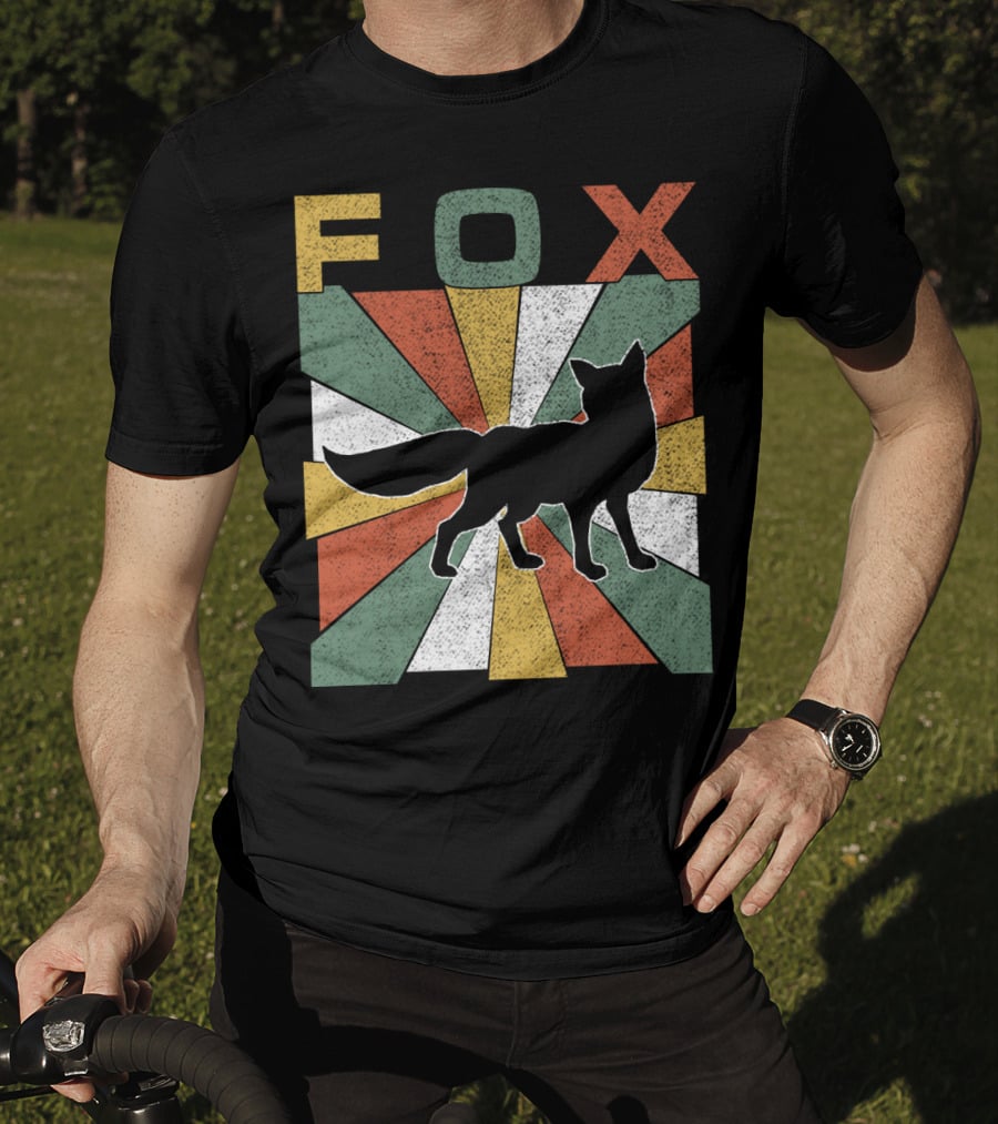 FOX Retro Vintage 70s Silhouette Burst T-Shirt