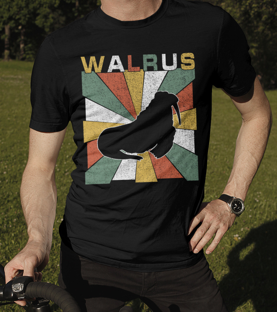WALRUS Retro 70s Vintage Sunburst T-Shirt