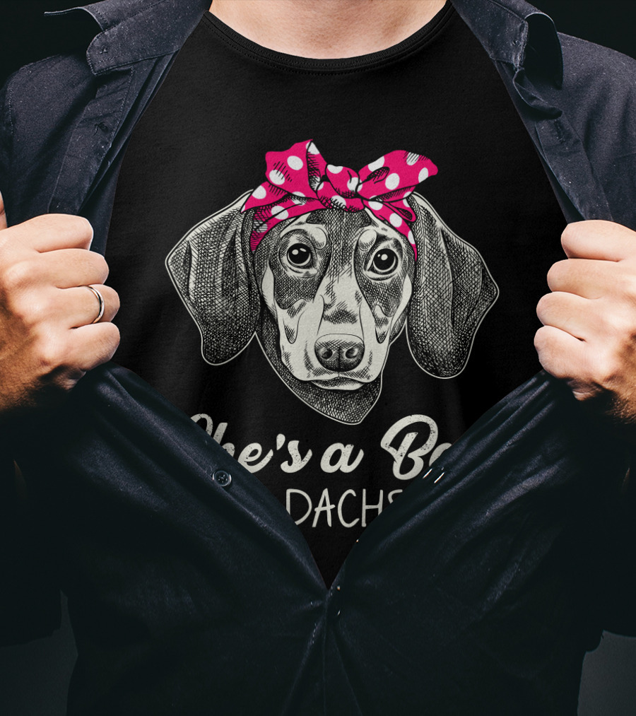 She's A Bad Mama Dachshund T-Shirt