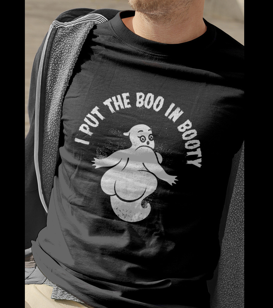 Cute Halloween Party Ghost I Put The Boo In Booty T-Shirt