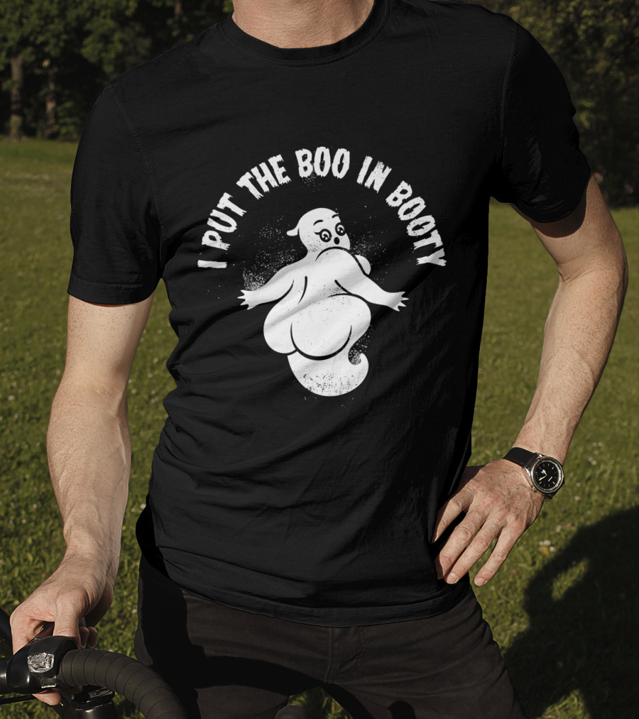 Cute Halloween Party Ghost I Put The Boo In Booty T-Shirt