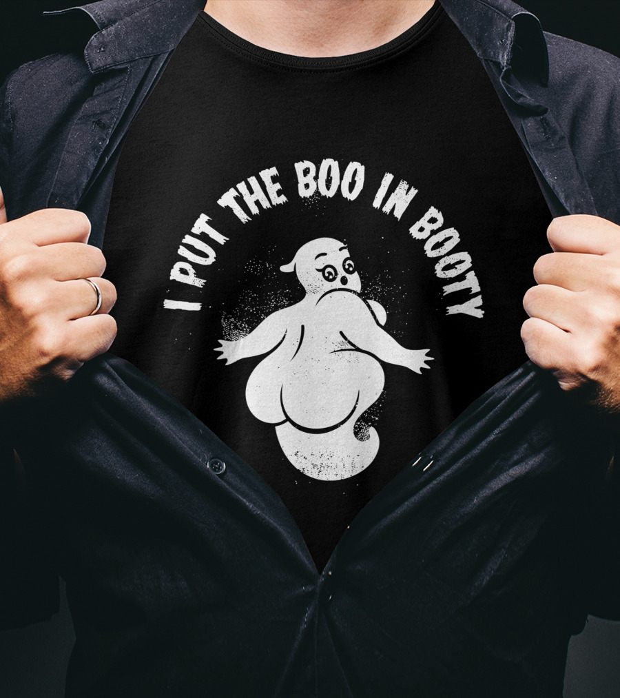 Cute Halloween Party Ghost I Put The Boo In Booty T-Shirt